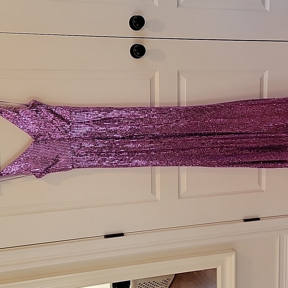 Dress the Population Purple Sequin Maxi Dress - Picture 7 of 7